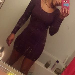 GARAGE long sleeve bodycon dress